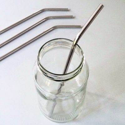 stainless steel straw bend