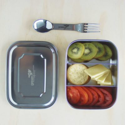 stainless steel lunchbox green essentials