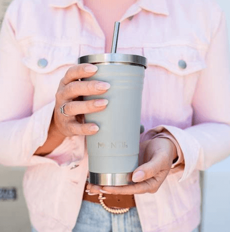 Insulated Stainless Steel Smoothie Cup - Montii - 450 ml - Chrome